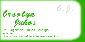 orsolya juhos business card